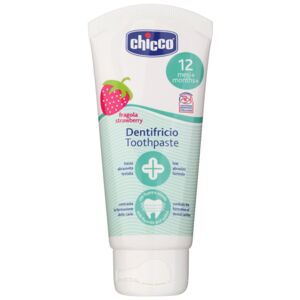 Chicco Oral Care Toothpaste zubná pasta pre deti príchuť Strawberry 12 m+ 50 ml