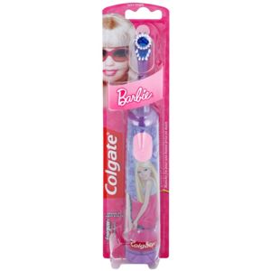 Colgate Kids Barbie detská zubná kefka na batérie extra soft Violet