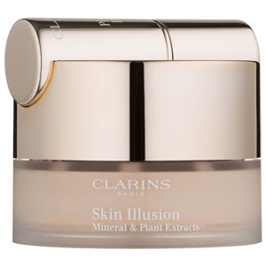 Clarins Face Make-Up Skin Illusion púdrový make-up so štetčekom odtieň 105 Nude 13 g