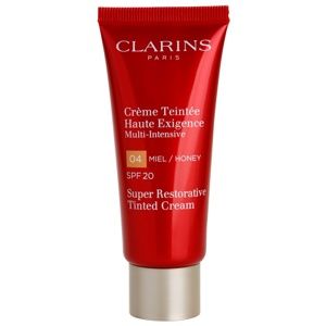 Clarins Super Restorative Tinted Cream regeneračný tónovací krém proti vráskam SPF 20 odtieň 04 Honey 40 ml