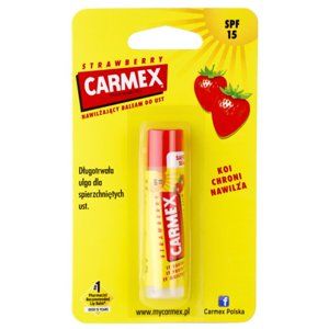 Carmex Strawberry hydratačný balzam na pery v tyčinke SPF 15 4.25 g