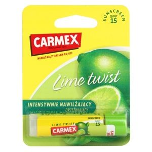 Carmex Lime Twist hydratačný balzam na pery v tyčinke SPF 15 4,25 g