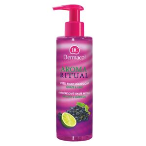 Dermacol Aroma Ritual antistresové tekuté mydlo s pumpičkou Grape & Lime 250 ml