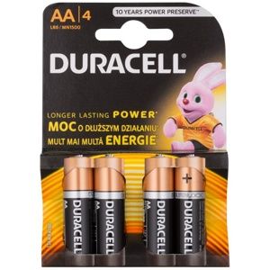 Duracell 1,5 V Alkaline AA tužková batéria 4 ks