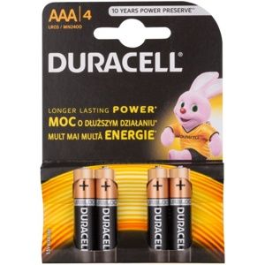 Duracell 1,5 V Alkaline AAA mikrotužková batéria 4 ks