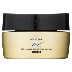 Dermika Gold 24k Total Benefit nočná krémová maska s regeneračným účinkom 50 ml