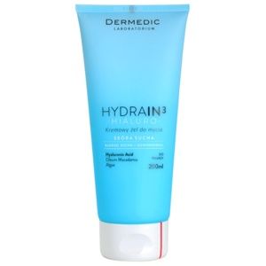 Dermedic Hydrain3 Hialuro krémový čistiaci gél pre dehydratovanú suchú pleť 200 ml