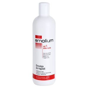 Emolium Wash & Bath emulzia do kúpeľa pre suchú a citlivú pokožku 400 ml