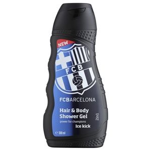EP Line FC Barcelona Ice Kick šampón a sprchový gél 2 v 1 300 ml