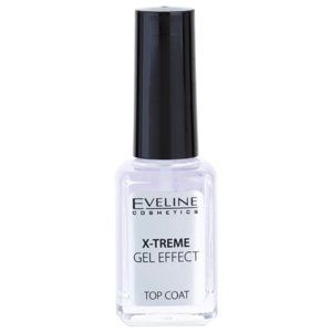 Eveline Cosmetics Nail Therapy X-treme Gel Effect krycí lak na nechty pre lesk 12 ml
