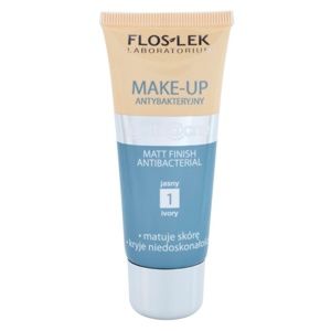 FlosLek Laboratorium Anti Acne zmatňujúci make-up pre mastnú pleť so sklonom k akné odtieň 1 Ivory 30 ml