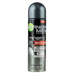 Garnier Men Mineral Neutralizer antiperspirant v spreji proti bielym škvrnám 72h  150 ml