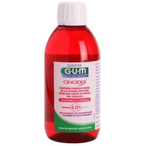 G.U.M Gingidex 0,12% ústna voda proti zubnému povlaku a pre zdravé ďasná bez alkoholu 300 ml