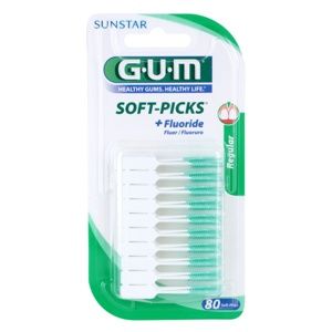 G.U.M Soft-Picks +Fluoride dentálne špáradlá regular 80 ks