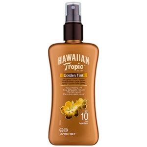 Hawaiian Tropic Golden Tint ochranné telové mlieko v spreji SPF 10 200 ml