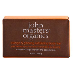 John Masters Organics Orange & Ginseng jemné telové peelingové mydlo