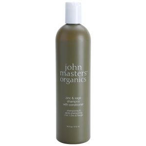 John Masters Organics Zinc & Sage šampón a kondicionér 2 v1 pre podráždenú pokožku hlavy 473 ml