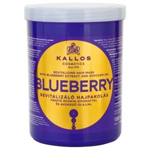 Kallos Blueberry revitalizačná maska pre suché, poškodené, chemicky ošetrené vlasy 1000 ml