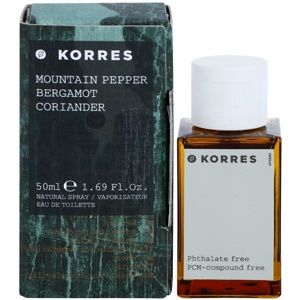 Korres Mountain Pepper, Bergamot & Coriander toaletná voda pre mužov 50 ml