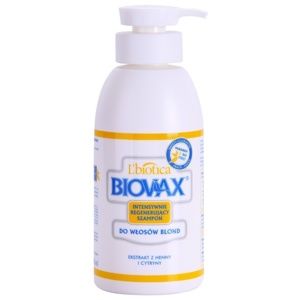 L’biotica Biovax Blond Hair rozjasňujúci šampón pre blond vlasy
