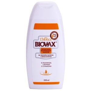 L’biotica Biovax Dry Hair regeneračný šampón pre suché a poškodené vlasy 200 ml