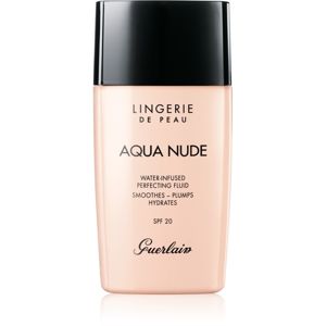 Guerlain Lingerie de Peau Aqua Nude ľahký hydratačný make-up SPF 20 odtieň 01W Très Clair Doré 30 ml