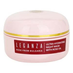 Leganza Rose nočná maska s hydratačným účinkom 45 ml