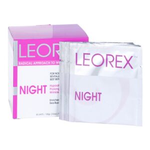 Leorex Booster Night nočná pleťová maska proti vráskam 30 ks