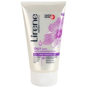 Lirene Healthy Skin+ Oily Skin hĺbkovo čistiaci gél pre pleť s nedokon