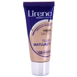 Lirene Nature Matte zmatňujúci fluidný make-up pre dlhotrvajúci efekt odtieň 13 Capuccino 30 ml