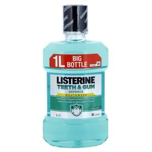 Listerine Teeth & Gum Defence ústna voda proti zubnému povlaku a pre zdravé ďasná príchuť Fresh Mint 1000 ml
