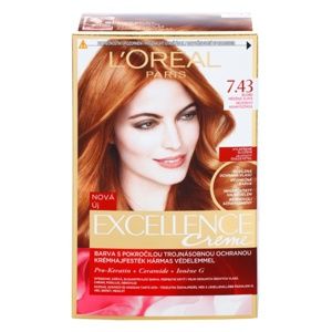 L’Oréal Paris Excellence Creme farba na vlasy odtieň 7,43 Blonde Copper 1 ks