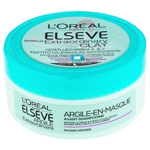 L’Oréal Paris Elseve Extraordinary Clay čistiaca maska pre rýchlo sa mastiace vlasy