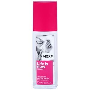 Mexx Life is Now for Her deodorant s rozprašovačom pre ženy 75 ml