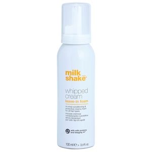 Milk Shake Whipped Cream vyživujúca ochranná pena pre všetky typy vlasov mix farieb 100 ml