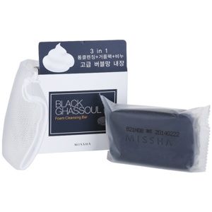 Missha Black Ghassoul čistiace mydlo na aknóznu pleť 80 g