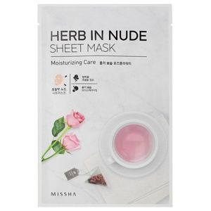 Missha Herb in Nude plátenná maska s rozjasňujúcim a hydratačným účink