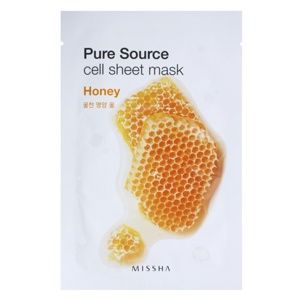 Missha Pure Source plátenná maska s rozjasňujúcim a hydratačným účinkom Honey 21 g