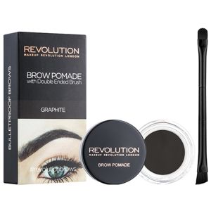 Makeup Revolution Brow Pomade pomáda na obočie odtieň Graphite 2.5 g