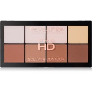 Makeup Revolution Pro HD Sculpt & Contour paleta na kontúry tváre