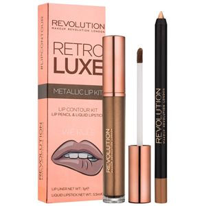 Makeup Revolution Retro Luxe sada na pery odtieň We Rule 5,5 ml