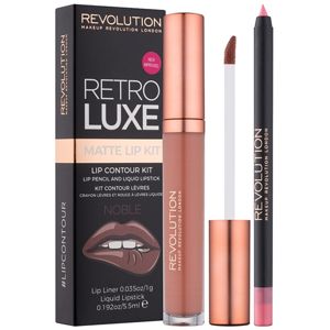 Makeup Revolution Retro Luxe matná sada na pery odtieň Noble 5,5 ml