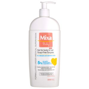 MIXA Baby sprchový gél a šampón 2 v 1 pre deti 400 ml