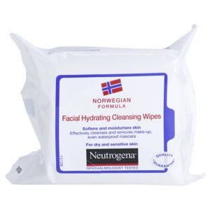 Neutrogena Face Care čistiace utierky pre suchú až citlivú pleť 25 ks