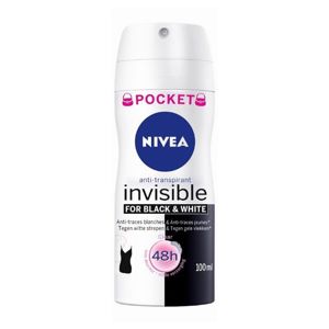 Nivea Invisible Black & White Clear antiperspirant v spreji pre ženy 100 ml