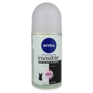 Nivea Invisible Black & White Clear guličkový antiperspirant pre ženy 50 ml