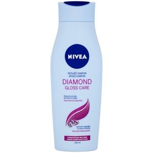 Nivea Diamond Gloss ošetrujúci šampón pre unavené vlasy bez lesku 400 ml