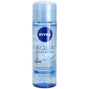 Nivea Visage Aqua Sensation čistiaci gél pre normálnu až zmiešanú pleť 200 ml