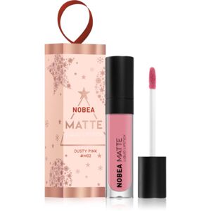 NOBEA Festive matný tekutý rúž odtieň Dusty Pink 7 ml