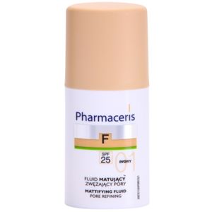 Pharmaceris F-Fluid Foundation zmatňujúci fluidný make-up SPF 25 odtieň 01 Ivory 30 ml